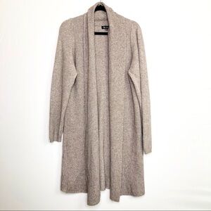 SISTERS brown ripped open closure duster cardigan